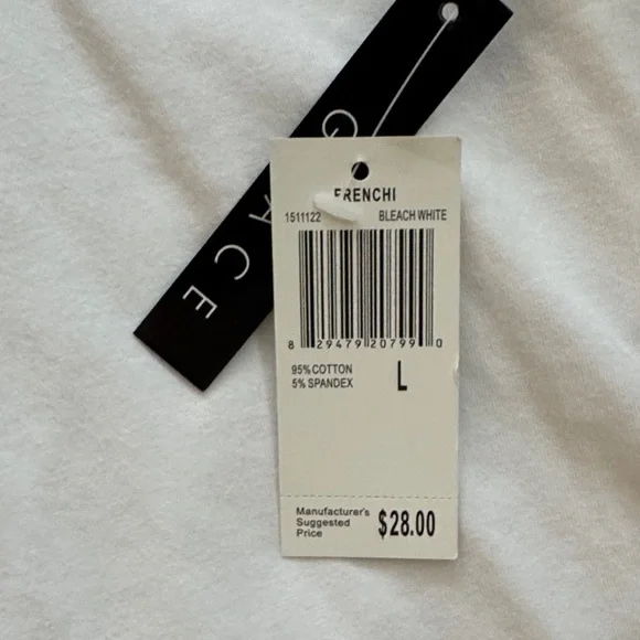 Grace Women's Classic White Short Sleeve Tee - Picture 5 of 9